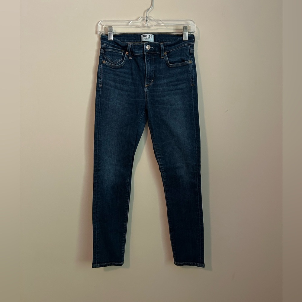 AGOLDE Sophie High Rise Skinny Crop in Starland Size 26